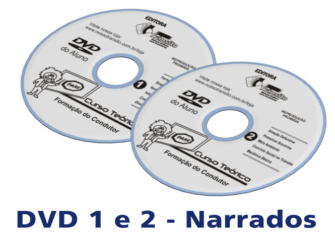 DVDs 1 e 2 do Aluno